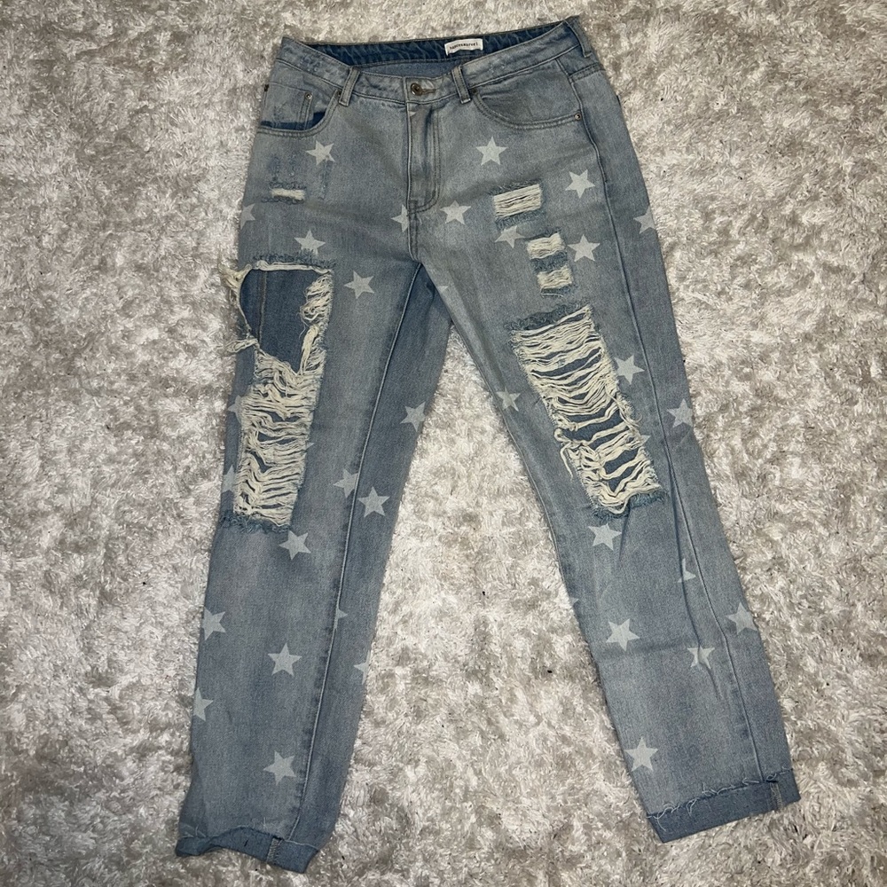 Twenty5A, Size L, Ripped Star Jeans